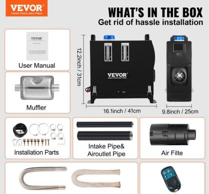 8 kW dyzelinis šildytuvas 12 V Webasto autonomka-1