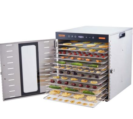 Vaisių, vaistažolių džiovintuvas, džiovintuvas 10 padėklų-6