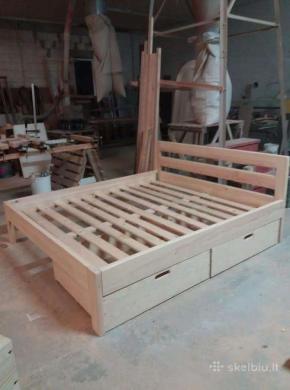 Medinės lovos (Medinių lovų gamyba)-1
