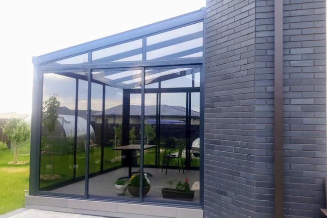 Aliuminio stoginės su integruota vandens nubėgimo sistema-0