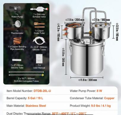 Naujas distiliatorius 20l-2