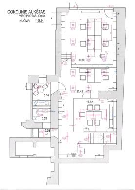 Nuomojamos Biuro patalpos centre Liepų g. Plotai 73,22 kv.m. 103,57 kv.m. 114,41 kv.m. 353,06 kv.m.-0