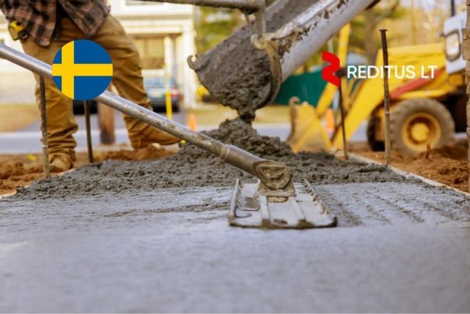 Brigadininkas (betonavimo projektai) – darbas Švedijoje (1950)-0