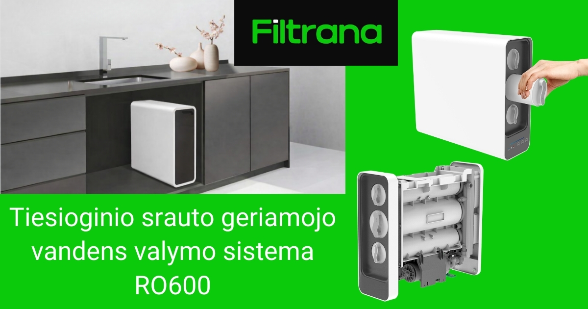 Tiesioginio srauto geriamojo vandens valymo sistema RO600-0