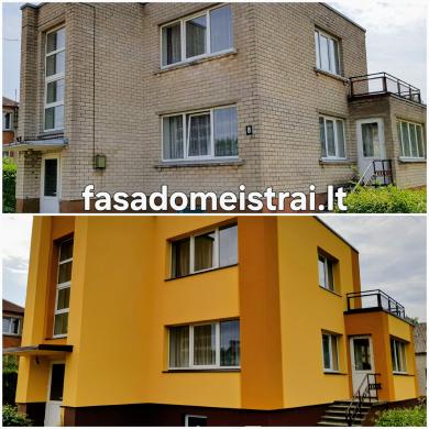 Fasadų šiltinimas, dekoras.Klaipėda 860394321-9
