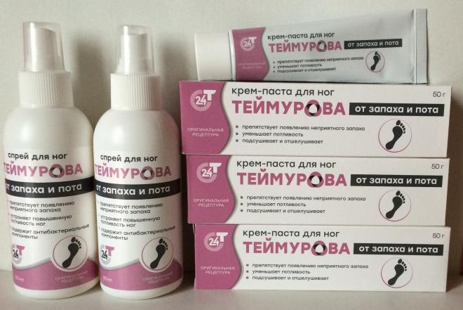 Teimurova pasta ir purškiklis kojoms nuo prakaitavimo-0