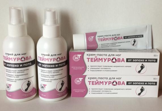Teimurova pasta ir purškiklis kojoms nuo prakaitavimo-6