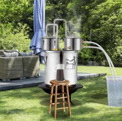 Naujas 30L distiliatorius – pilnas komplektas, paruoštas naudojimui!-3