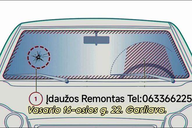 Automobilių Stiklų Keitimas Įdaužų Remontas-0