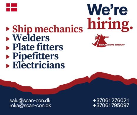 Projektui Danijoje ieškome patyrusių laivų mechanikų-0