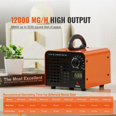Ozonatorius 12000 mg/h – kvapų, pelėsio ir bakterijų šalinimui-4
