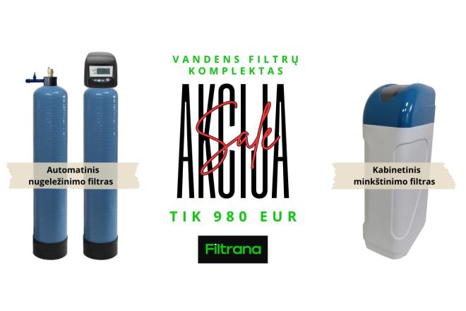 Vandens filtrai namui: nugeležinimo filtras + vandens minkštinimas (komplektas)-0