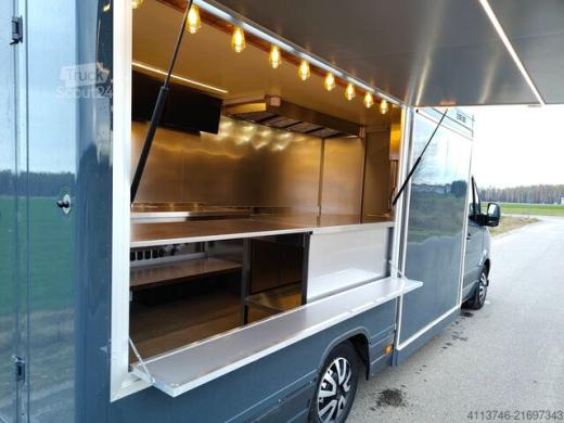 Mercedes Sprinter“ maisto sunkvežimis, aukščiausios kokybės nerūdijančio plieno konstrukcija, 2012 m., 135 000 km, parduodamas arba nuomojamas-1