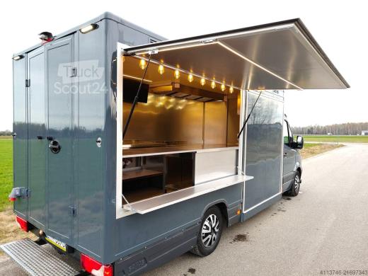 Mercedes Sprinter“ maisto sunkvežimis, aukščiausios kokybės nerūdijančio plieno konstrukcija, 2012 m., 135 000 km, parduodamas arba nuomojamas-5