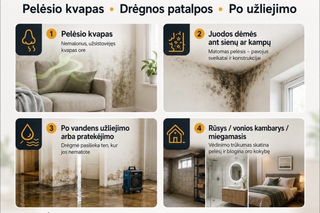 Pelėsio sporų šalinimas ore | HEPA + UV + Ozonas-0
