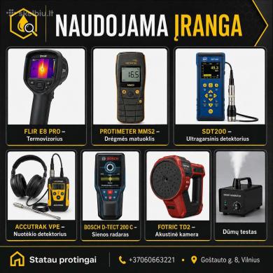 Bėga per stogą? Pratekėjimo diagnostika be ardymo-1