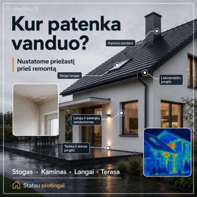 Bėga per stogą? Pratekėjimo diagnostika be ardymo-4