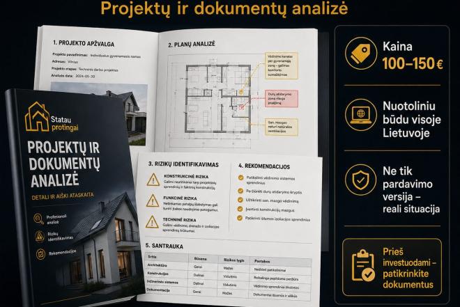PROJEKTŲ IR DOKUMENTŲ ANALIZĖ PRIEŠ PERKANT BŪSTĄ-0
