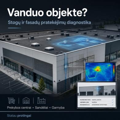 Plokščių stogų ir fasadų pratekėjimų diagnostika-2