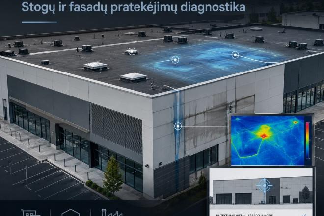 Plokščių stogų ir fasadų pratekėjimų diagnostika-0