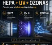 Pelėsio sporų šalinimas ore | HEPA + UV + Ozonas-0