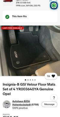 Auto kilimėliai Opel Insignia B,gsi-3