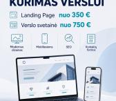 Interneto svetainių kūrimas verslui | Landing Page nuo 350 €-0