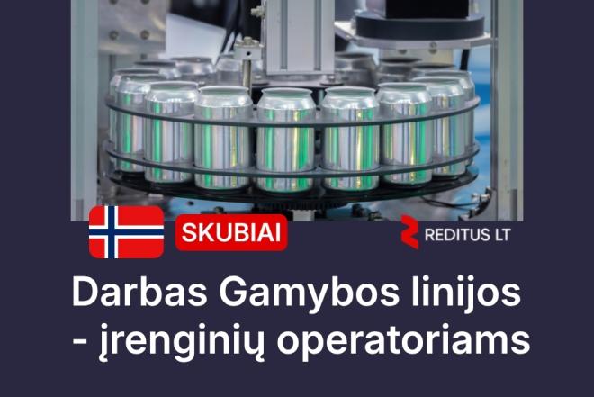 Gamybos linijos - įrenginių operatorius – darbas Norvegijoje (2089)-0