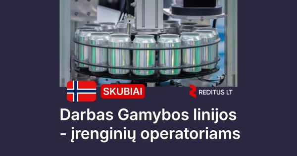 Gamybos linijos - įrenginių operatorius – darbas Norvegijoje (2089)-0