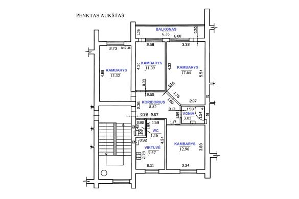 Jaukus 4 kamb. butas Projektuotojų g.-7
