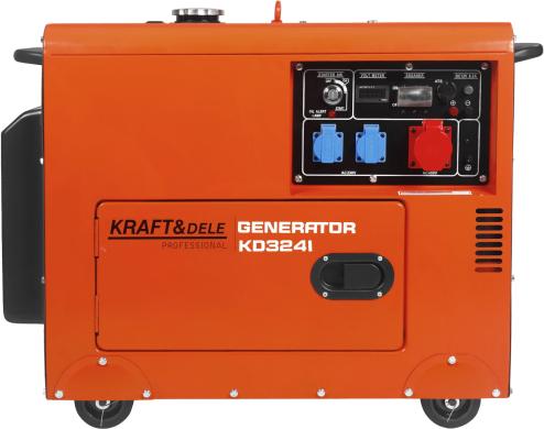 Dyzelinis generatorius 7 kW 230 V / 400 V + ATS KD3241-0