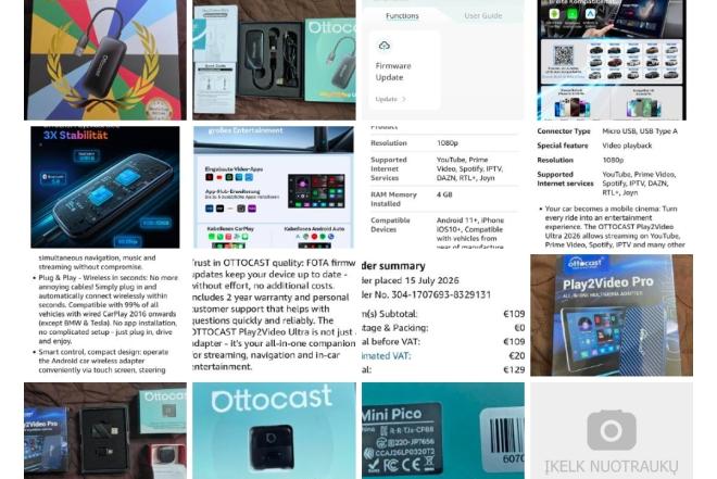 Ottocast belaidžiai Carplay/Android auto perdavėjai-0