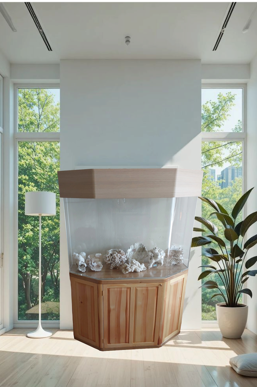 Didelis akvariumas akrilinis 400 litrų, JAV, naujas-0