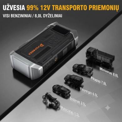 Auto užvedėjas,paleidėjas kompresorius 4 in 1-1