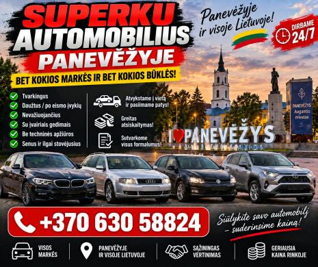 Superku visų markių automobilius Panevėžyje ir visoje Lietuvoje +37063058824-1