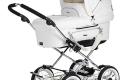 EmmalJunga Mondial De Luxe - Classic White Leatherette Pram Package-1