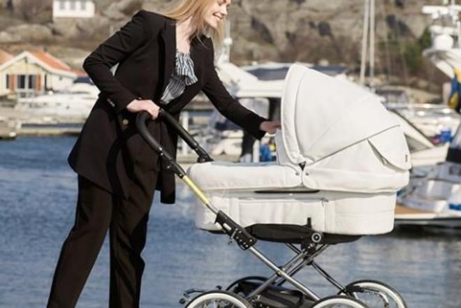 EmmalJunga Mondial De Luxe - Classic White Leatherette Pram Package-0