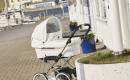EmmalJunga Mondial De Luxe - Classic White Leatherette Pram Package-4