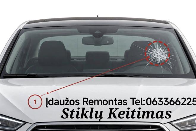 Automobilių Stiklų Keitimas Įdaužų Remontas-0