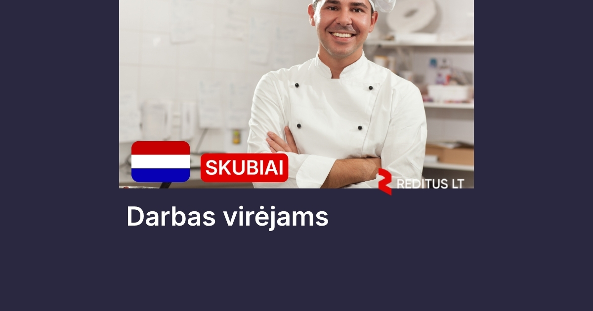 Virėjas – darbas Olandijoje (2112)-0