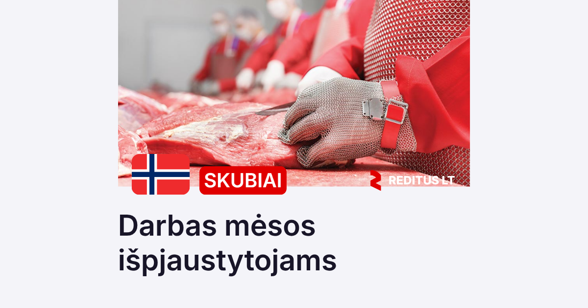 Mėsos išpjaustytojai – darbas Norvegijoje-0