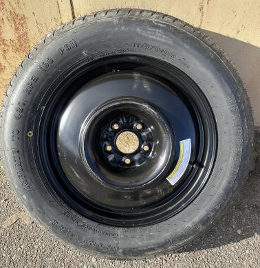 Naujas originalus atsarginis ratas „tabletė“ Goodyear T175/90 D18 (Nissan)-0