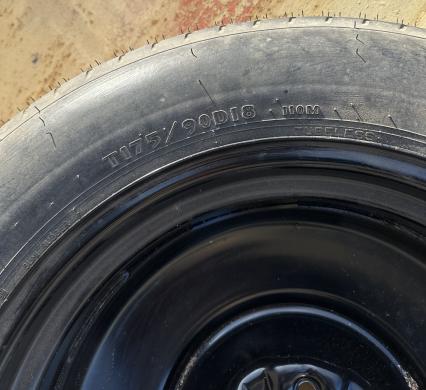Naujas originalus atsarginis ratas „tabletė“ Goodyear T175/90 D18 (Nissan)-2