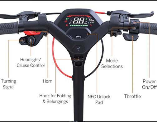 Elektrinis paspirtukas Segway KickScooter P100-1