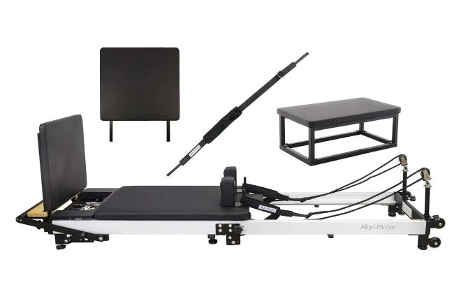 Align-Pilates F3 Folding Reformer + Jump Board, Sitting Box & Foot Strap   1795-0